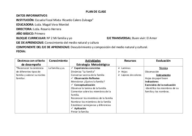 planes de clases