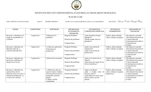 planes de clases