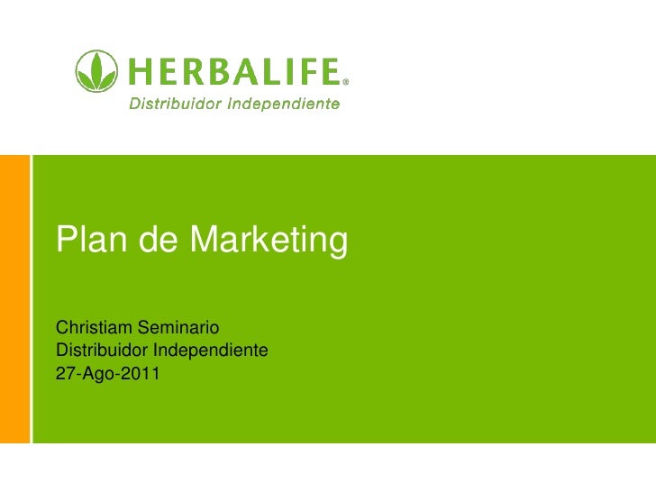 Plan de Marketing de Herbalife