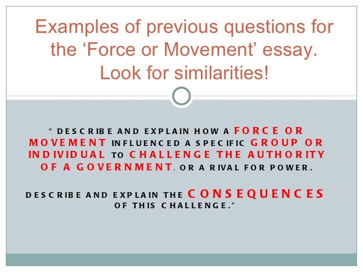 The Use Of Force Essay