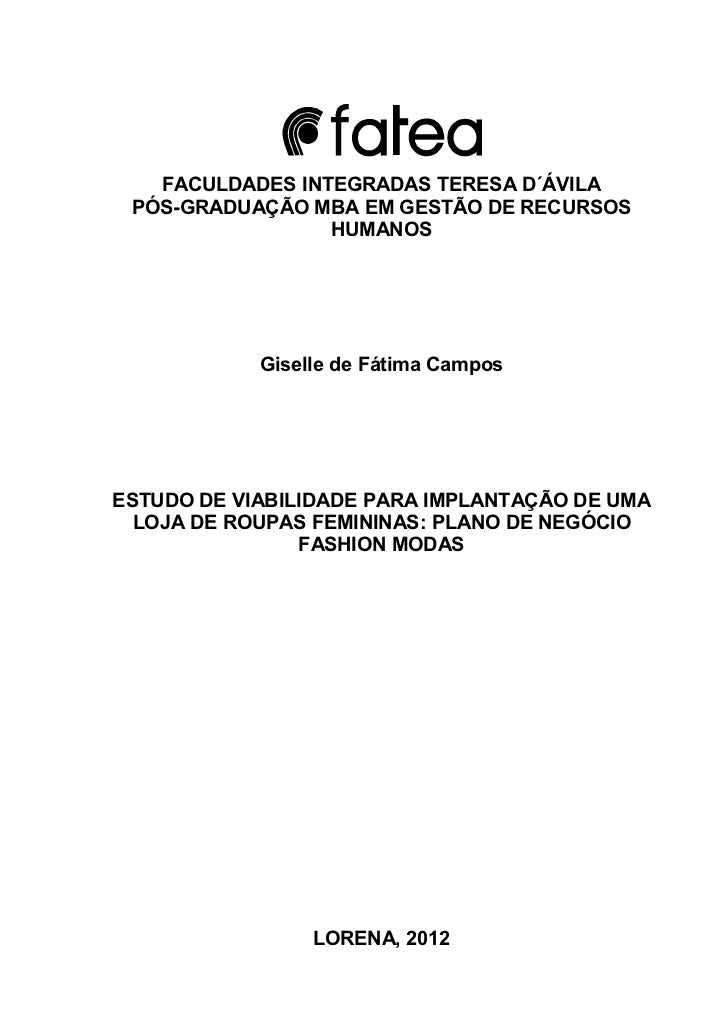 Plano de negocios loja virtual