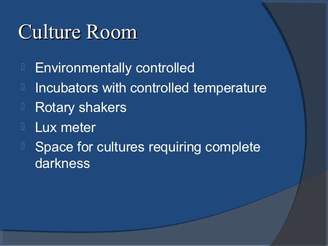Setting Up A Tissue Culture Room Setting Up A Tissue Culture Room