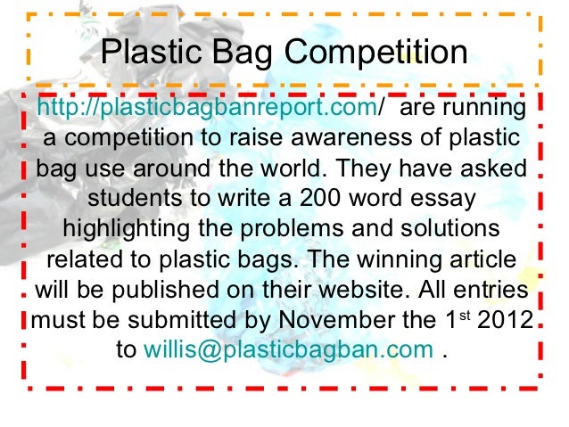 Plastic Bags: Environment, Pollution - Free Essays