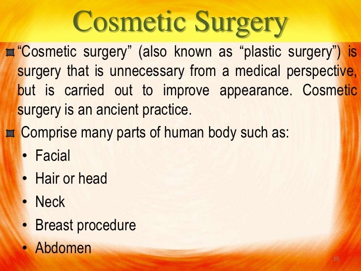 Persuasive essay on plastic surgery
