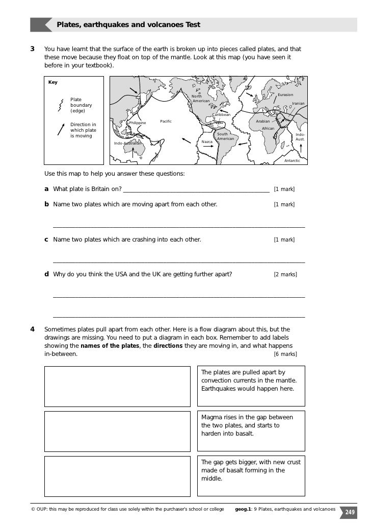 Printables Tectonic Plates Worksheet plate tectonic boundaries worksheet davezan tectonics imperialdesignstudio