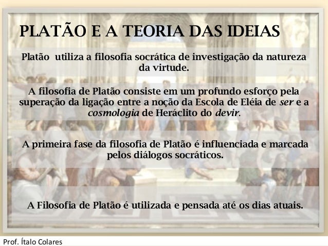 Plat u00e3o e a teoria das ideias Ideias De Platão ~ Plat u00e3o e a teoria das ideias