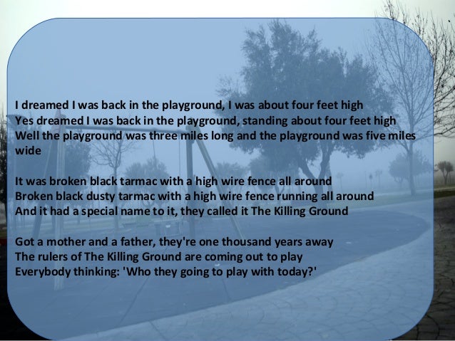 Back in the playground blues essay 07 image