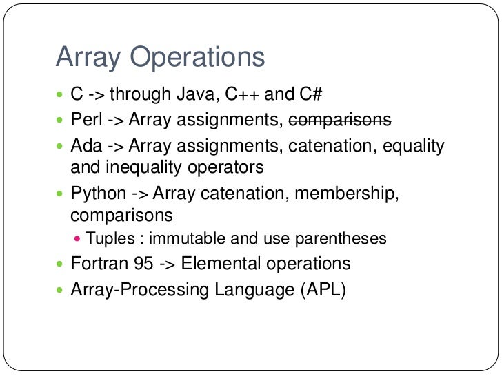 Fortran Array Assignment