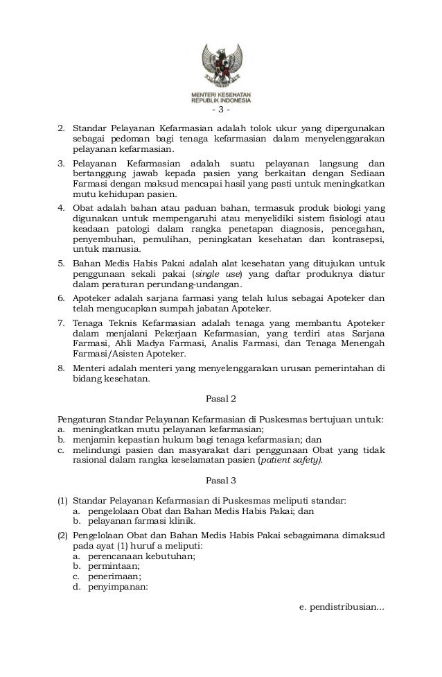 Permenkes RI no. 30 Tahun 2014 tentang Standar Pelayanan Permenkes RI no. 30 Tahun 2014 tentang Standar Pelayanan