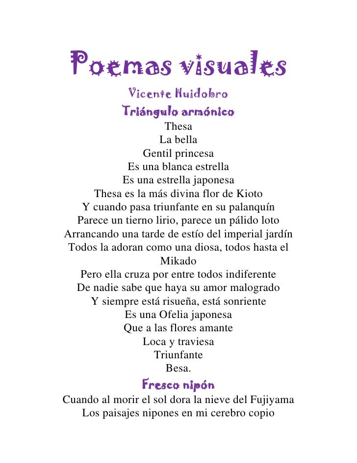 Imagenes Visuales En La Poesia | real y maravilloso poemas visuales 1 2 186 eso Imagenes Visuales En La Poesia | real y maravilloso poemas visuales 1 2 186 eso