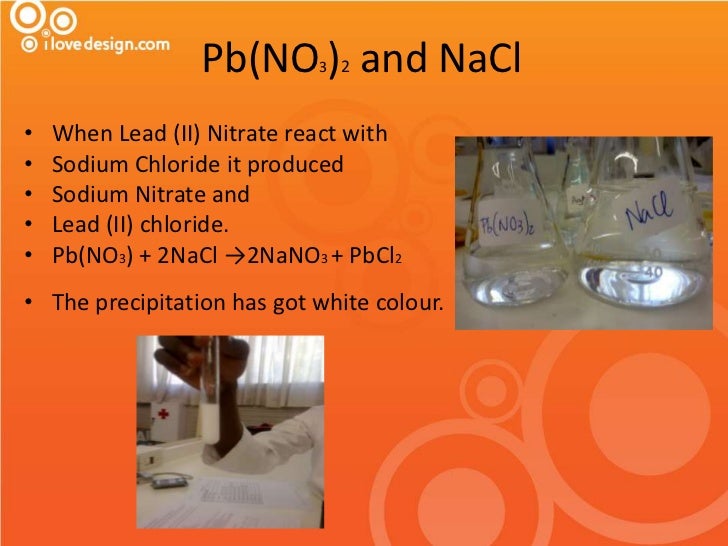 Preciptation reactions 1