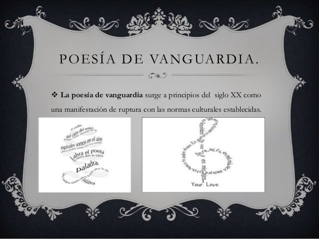 Poesía de vanguardia
