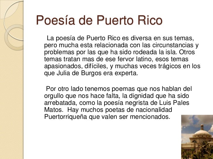 Poesia De Puerto Rico