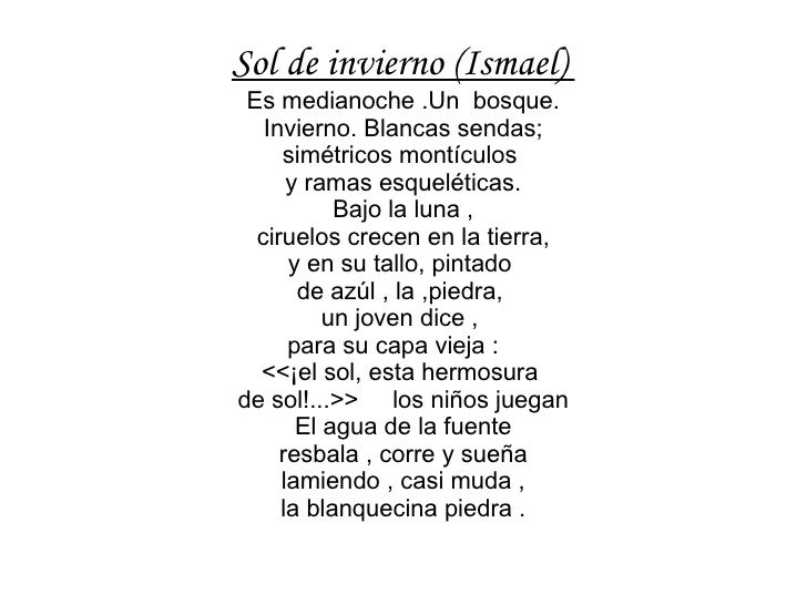 Poesias Sol De Invierno
