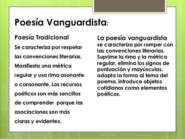 Poesia vanguardista