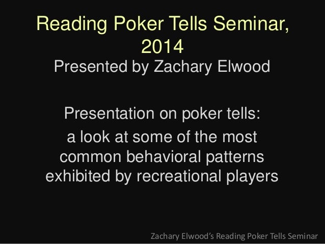 Poker click tells