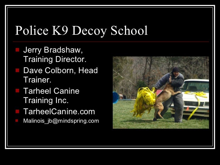 Police K9 Decoy School Presentation