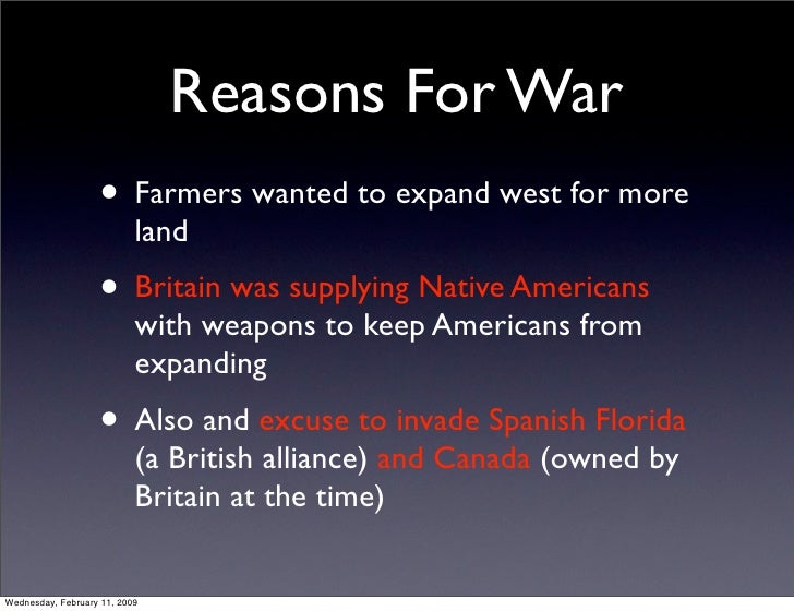 main reasons for war