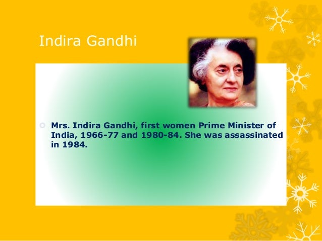 prime minister indira gandhi essay Essay for school students on rajiv gandhi given the first son of indira gandhi and feroz gandhi was mr rajiv gandhi was the youngest prime minister of. prime minister indira gandhi essay Essay for school students on rajiv gandhi given the first son of indira gandhi and feroz gandhi was mr rajiv gandhi was the youngest prime minister of.