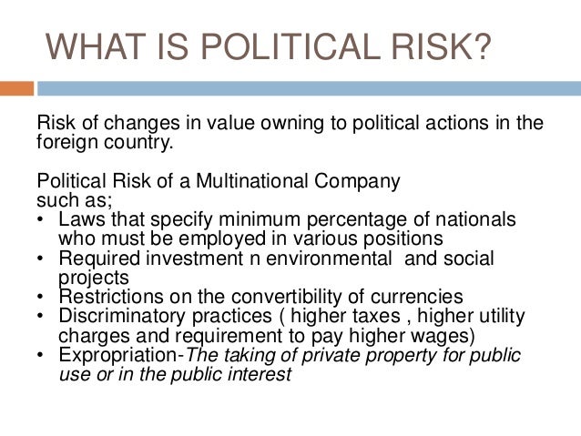 political risk
