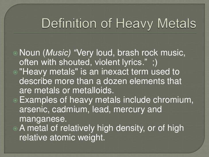 Mercury and heavy metal pollution