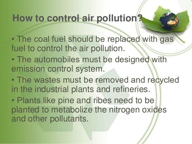 Essay on pollution control measures