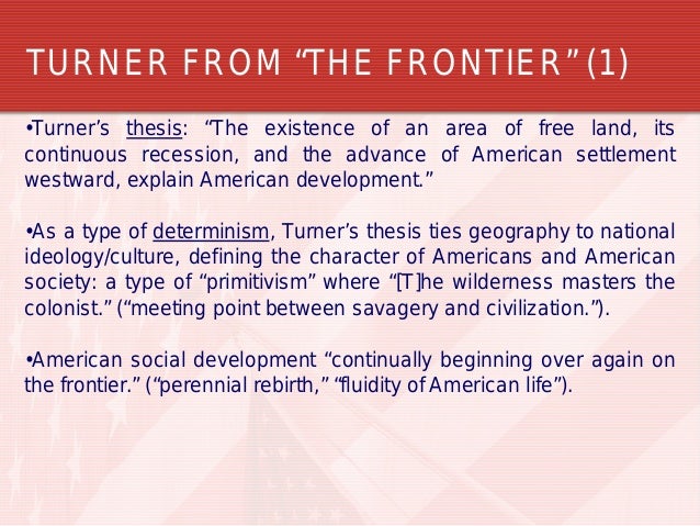 Frontier thesis definition