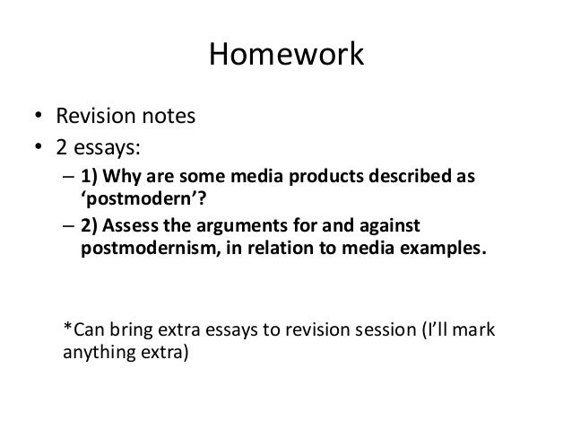 Suggestions for revising essay