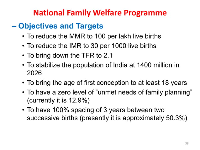 POPULATION DYANAMICS POPULATION EXPLOSION DECLINING SEX RATIO PPTX Infertility