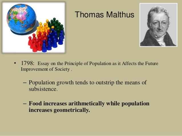 Malthus Essay on the Principle of Population - eolss