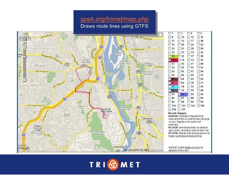 Portland TriMet Presentation On Data Sharing (Updated Version)