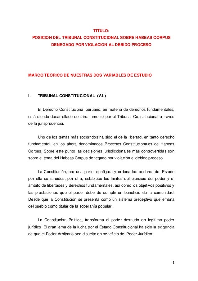 HABEAS CORPUS MODELO habeas corpus modelo: