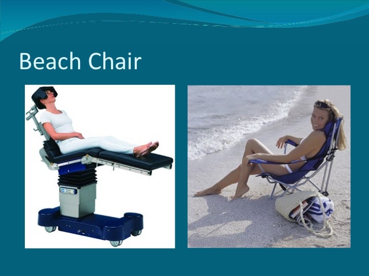 New Beach Chair Position Anesthesia for Small Space