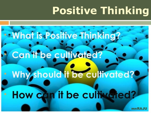 Positive Thinking Essay Writing