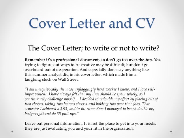 Cover letter science