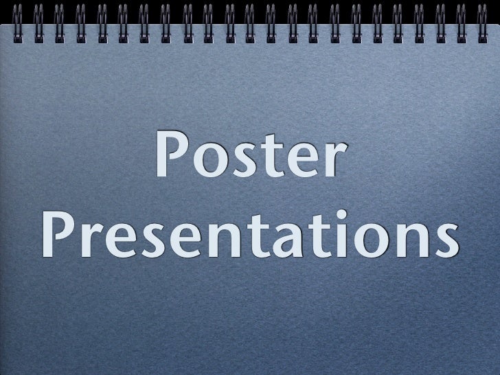 Architectural Poster Presentations