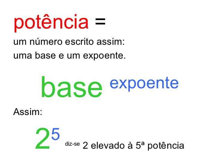 O que os meios ajudam para o aumento em uma potência