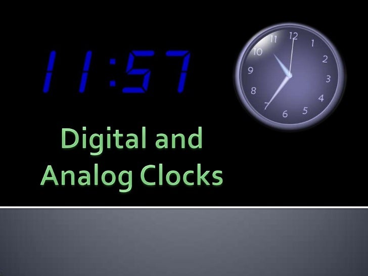 Differenza Tra Orologio Analogico E Digitale