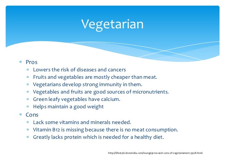 What Are The Benefits And Disadvantages Of Being A Vegetarian