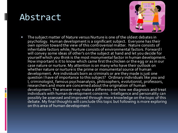 Nature vs nurture debate essay