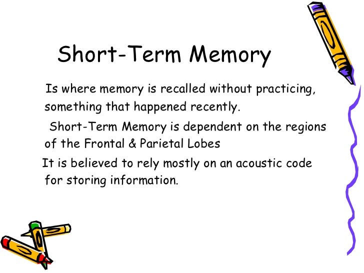 Short Term Memory Activity For Adults
