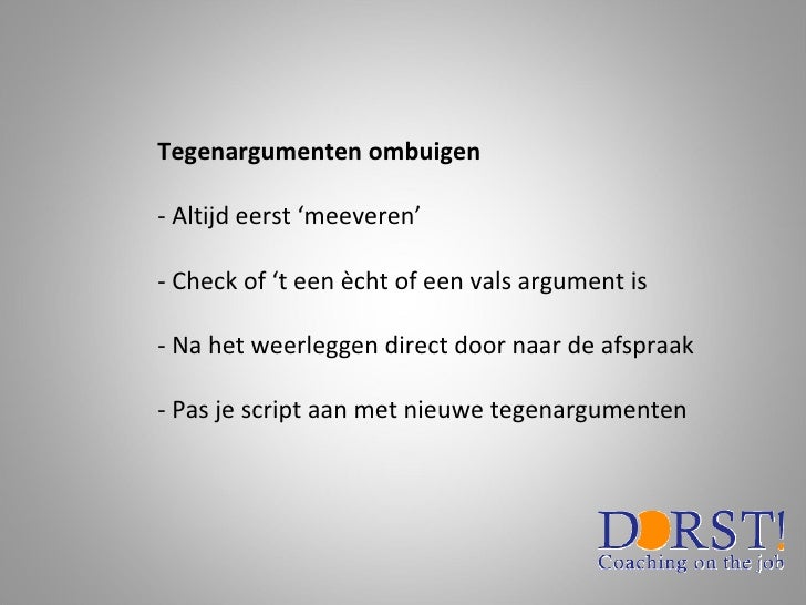 Power point presentatie telefonische acquisitie