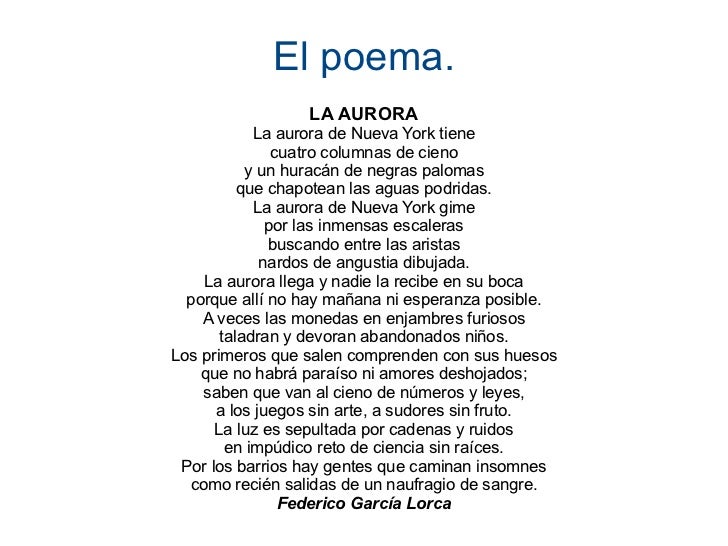 GARCIA LORCA POEMA garcia lorca poema: