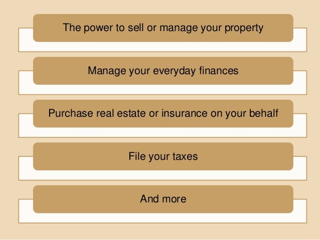durable springing power of attorney form