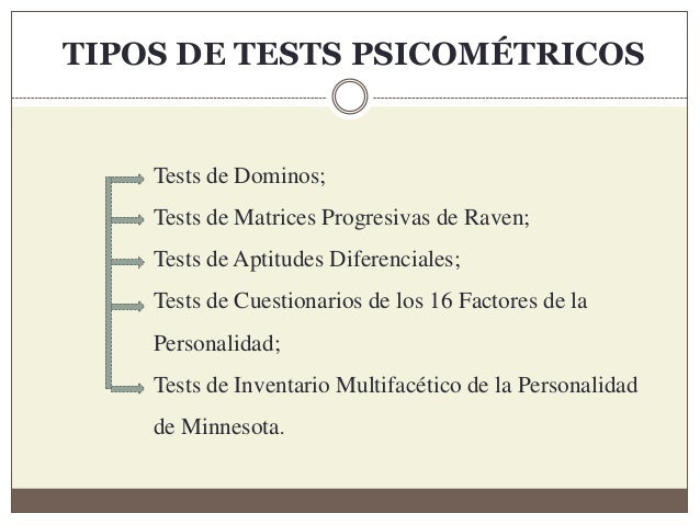Power tests proyectivos y psicometricos
