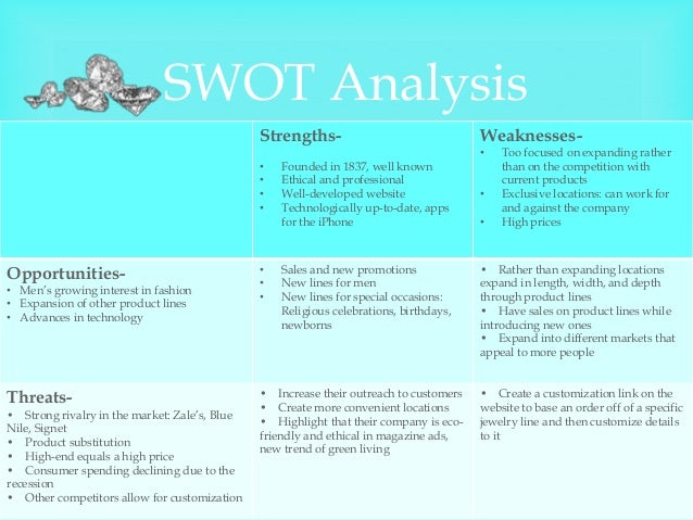 Swot Analysis Of Tiffany & Co