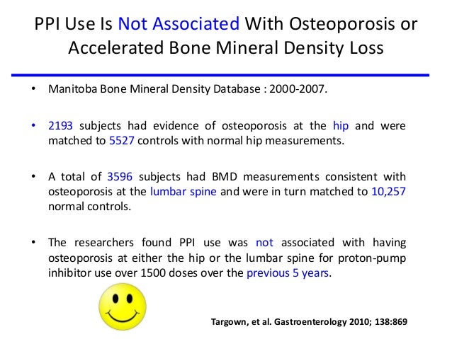 Proton pump inhibitors and osteoporosis