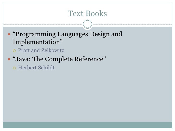 Download Programming Languages Design And Implementation Pratt