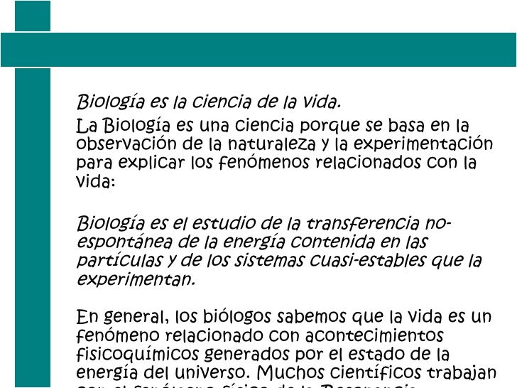 la biologia
