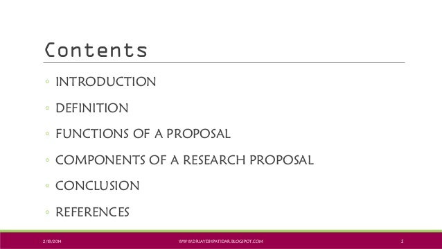 Developing a research proposal pdf